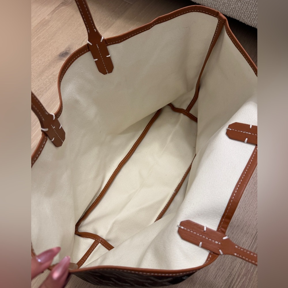 Black & Tan Medium Goyard Tote - Picture 6 of 6